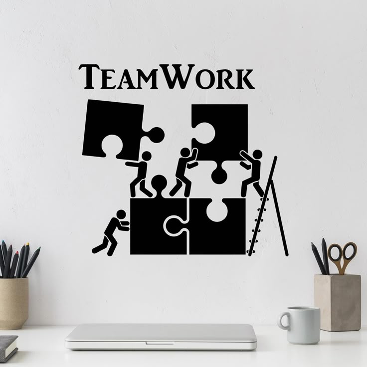 Teamwork Blocks Wall art - Office Wallart
