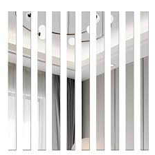 Acrylic Mirror Strips Decor - (1x12 inches)